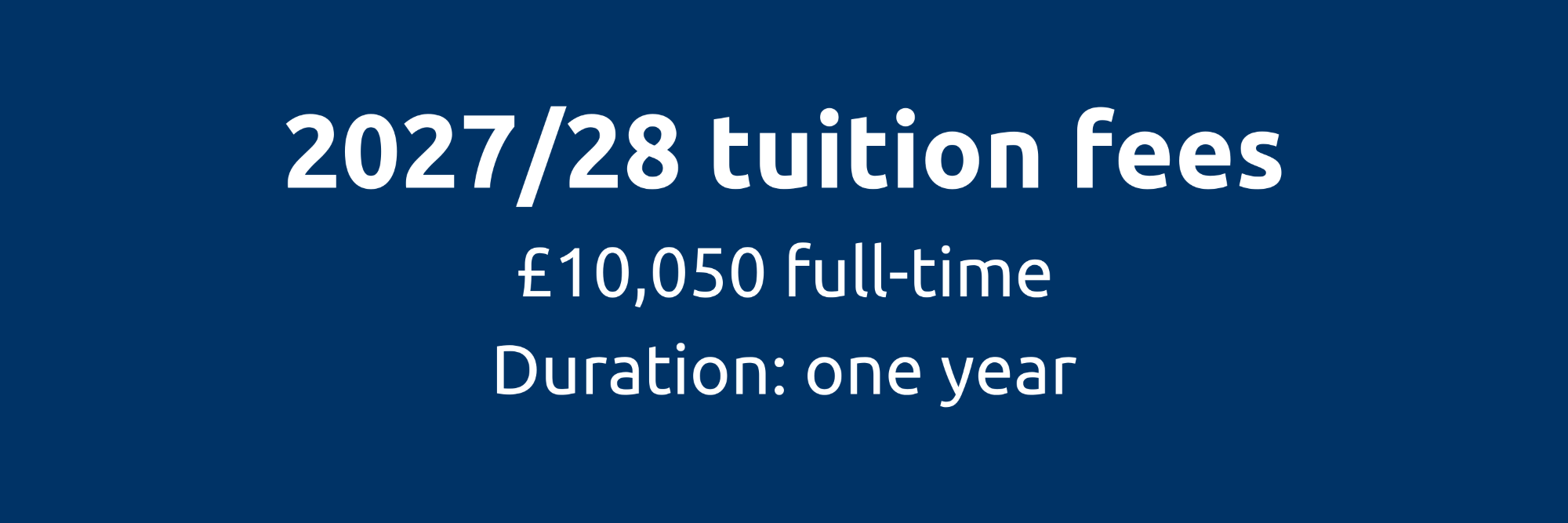 Tuition fee information